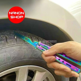 ทําความสะอาดตะขอหินยางรถเครื่องมือพับ Multi-Function StoneRemovalHook BF81 82 83 205 202 203 204 206 207 208 209 210 211