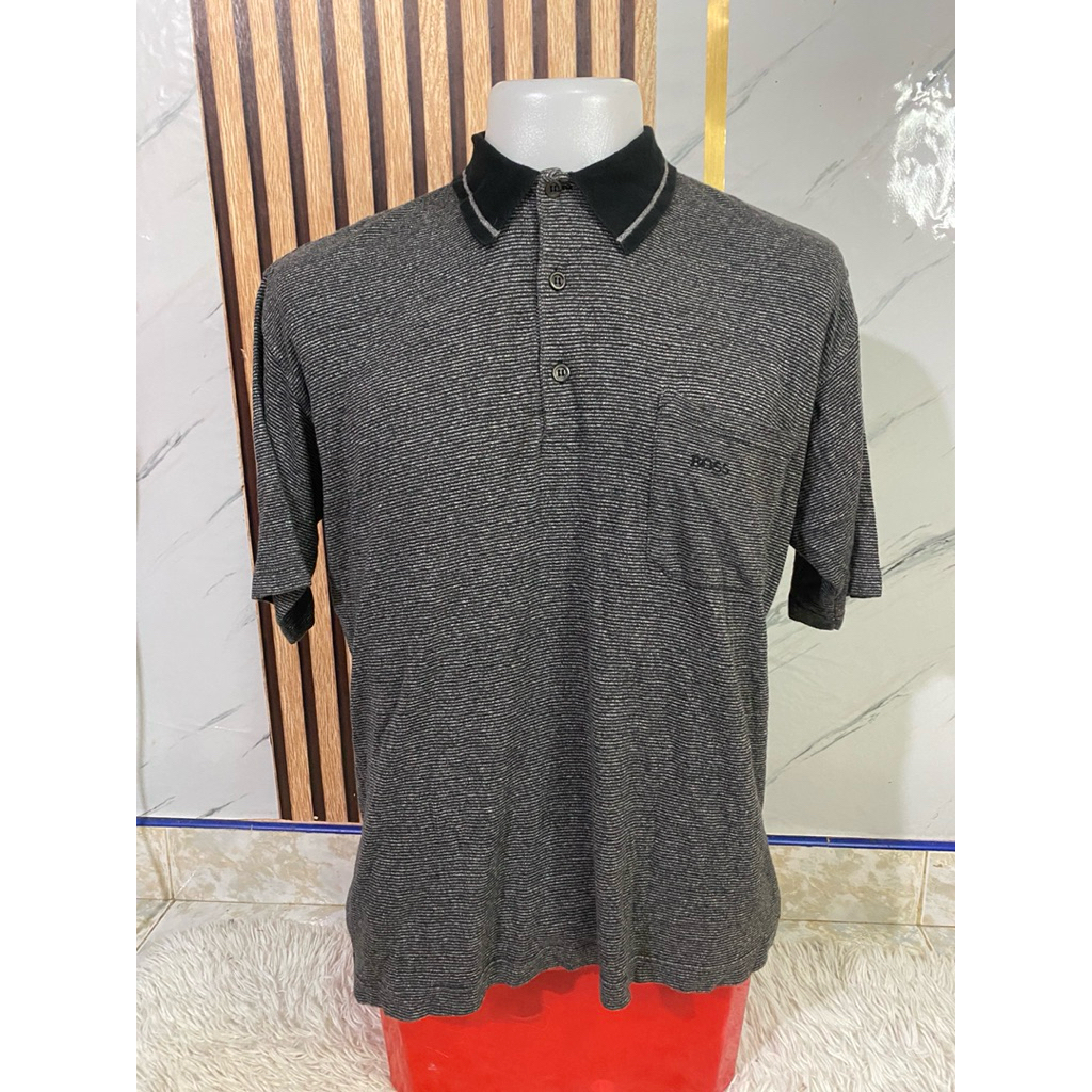 เสื้อโปโลแขนสั้นยี่ห้อ BOSS HUGO BOSS มือสองกระสอบนำเข้า