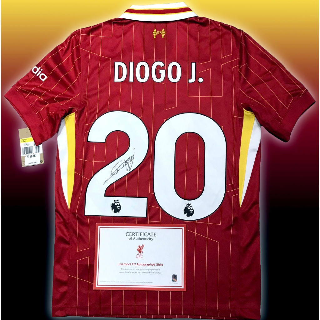 เสื้อเหย้า Official Diogo Jota | Liverpool 2024/25 พร้อมลายเซ็น