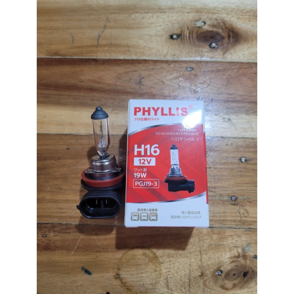PHYLLIS หลอดไฟหน้า H16 12V 19W