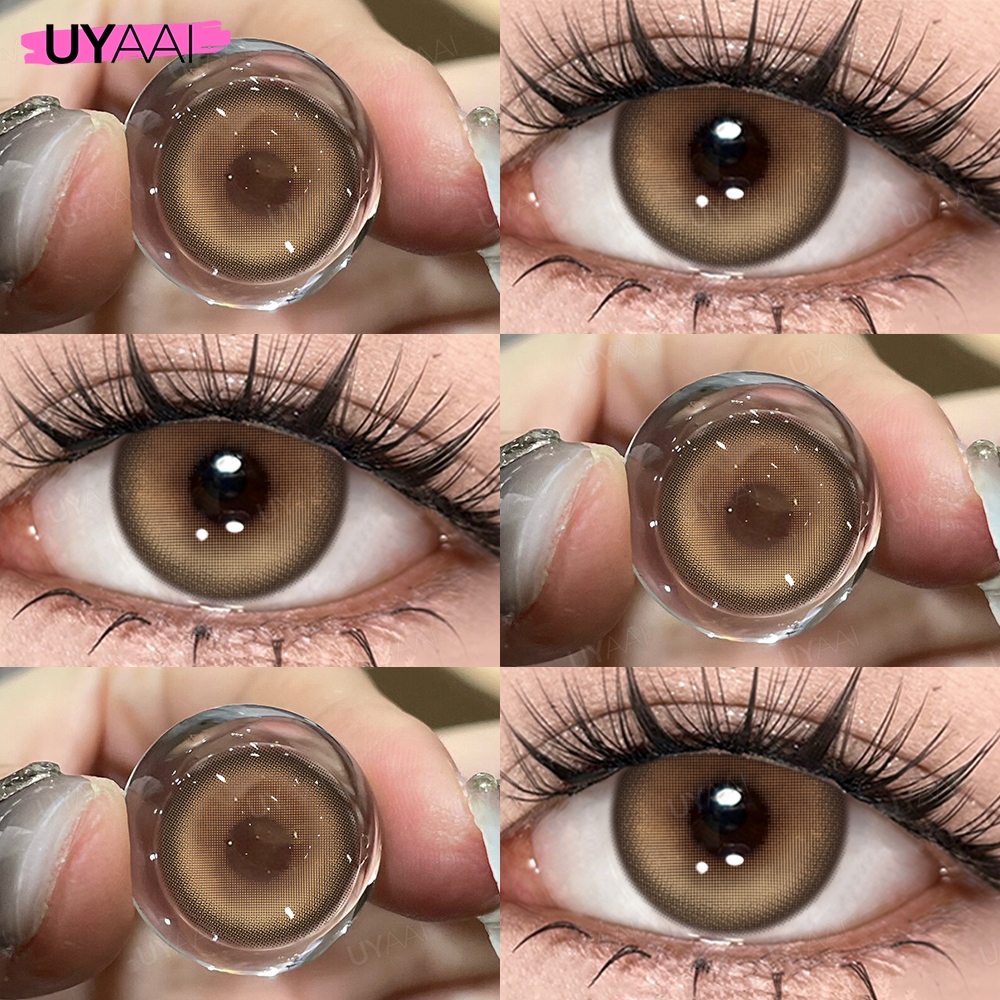 คอรแทคเลนส์ UYAAI [0.00~-6.00]  ซีรี่ส์ K4 คอนแทคเลนส์สี 14.5mm สีฟ้า รายเดือน