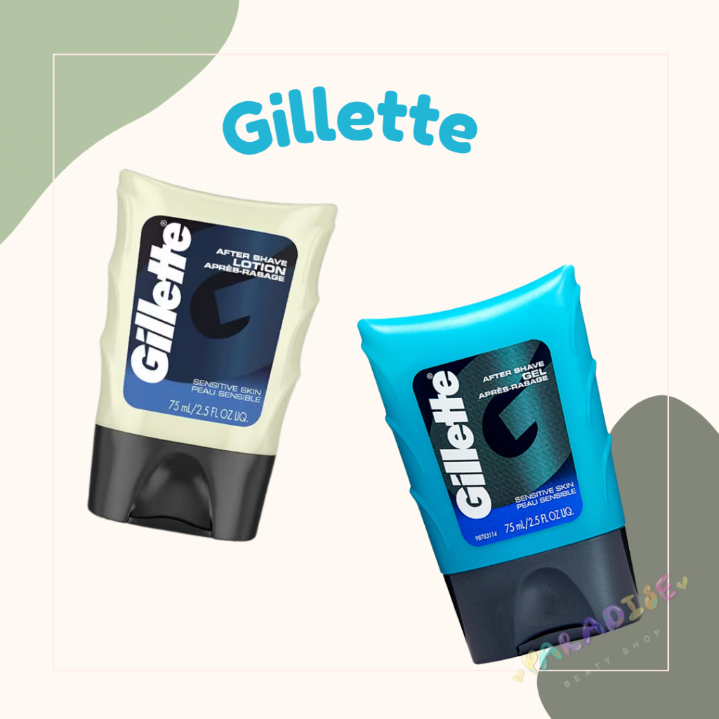 (พร้อมส่ง) Gillette Series Sensitive Skin After Shave Gel, Lotion เจล โลชั่น หลังโกนหนวด