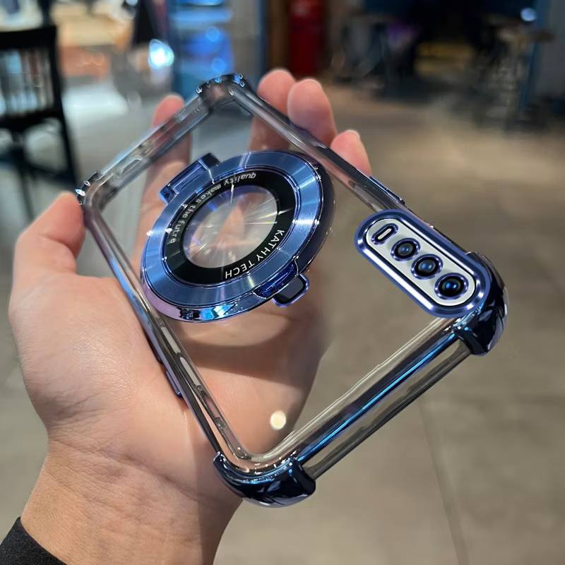 ส่งด่วน เคสใสขอบสี สำหรับ VIVO Y17 Y11 Y12 Y15 Y20 y20S Y12A Y12S Y3S กระกันแทก4มุม ตั้งได้  ขอบสี หรูหรา E2