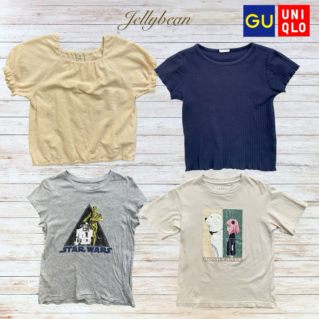Uniqlo & Gu | Basic T-Shirts,Graphic T-shirts Collectionsเสื้อมือสอง