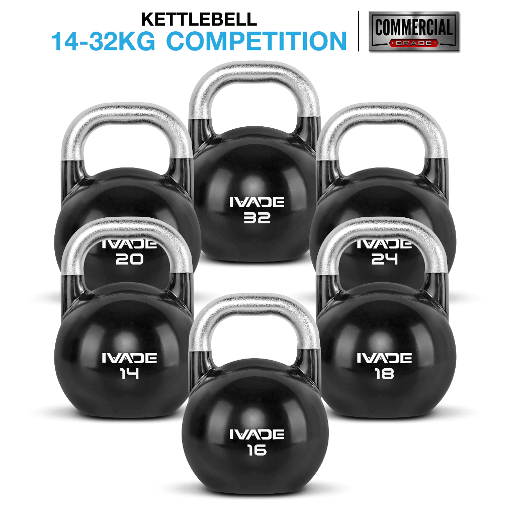 [PRE-ORDER 30 วัน-บางรายการ] เคตเทิลเบล IVADE COMPETITION STEEL 14-32KG (MD2206) - เครื่องออกกำลังกายแบรนด์ IVADE