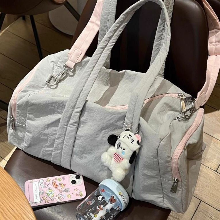 [พร้อมส่งในไทย] กระเป๋าขนาดใหญ่สำหรับเดินทาง กระเป๋าใส่ของสุดสัปดาห์ กระเป๋าเดินทางแบบดัฟเฟิล กันน้ำ travel bag ราคา ถูกที่สุด ดีลบีเคเค แกลเลอรีภาพที่ 7