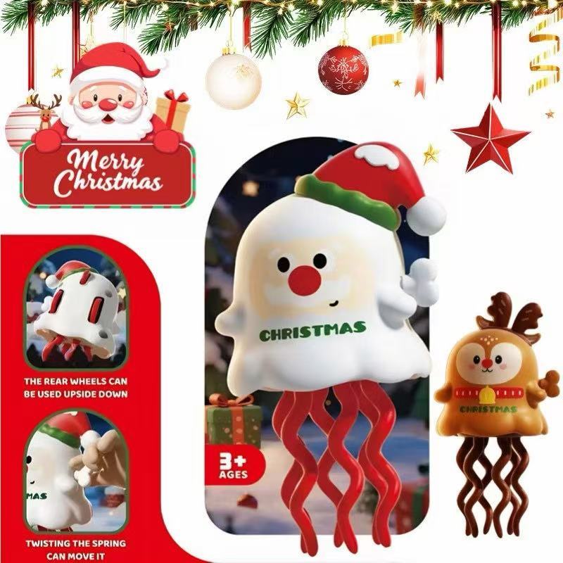 【เตรียมการจัดส่ง】ของเล่นคริสต์มาส ของขวัญคริสต์มาส ปลาหมึกเต้นรำวิเศษ สไตล์แสนสนุก