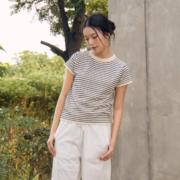 Talah striped knit top by MAMIL