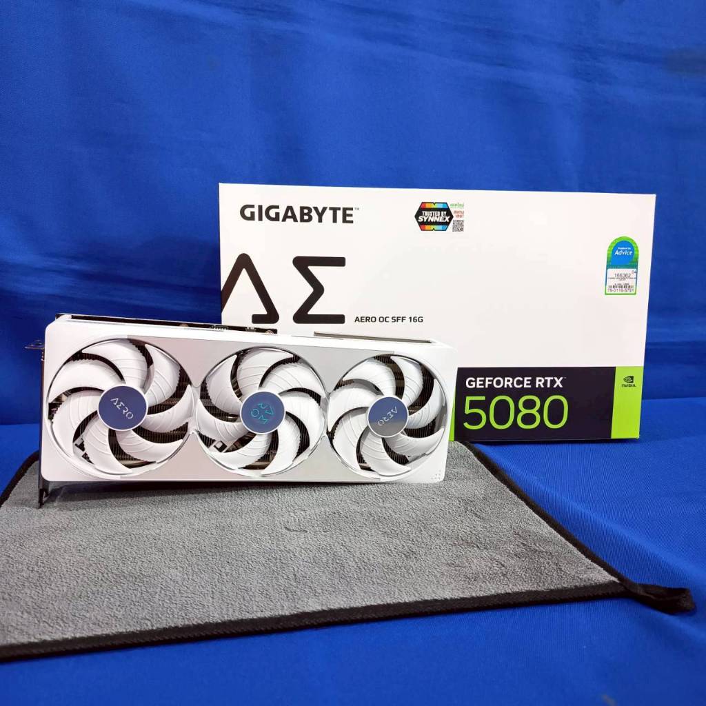 RTX 5080 Gigabyte AERO OC 16GB GDDR7 16GB 256bit นอนกล่อง 2 เดือน ประกัน Advice 27/8/2028