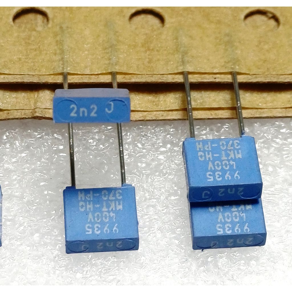 (ราคา 10ตัว) Philips BC MKT 370 0.0022uf 2.2nf 222 k 400V Metallized Polyester Film Capacitor ตัวเก็บประจุ คาปาซิเตอร์