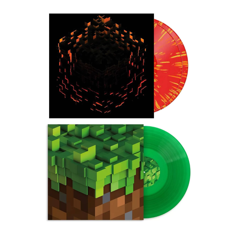 พร้อมส่ง🔥แผ่นเสียง Vinyl LP Minecraft - Volume Alpha Transparent Green Minecraft / Volume Beta Splat