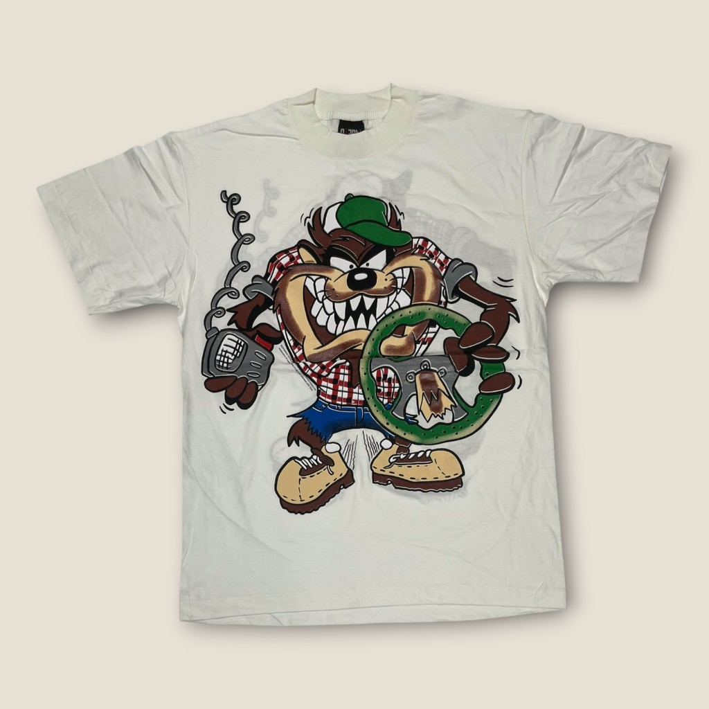 เสื้อ Taz Mania "Taz's Truckin' Co." Vintage 90s Style