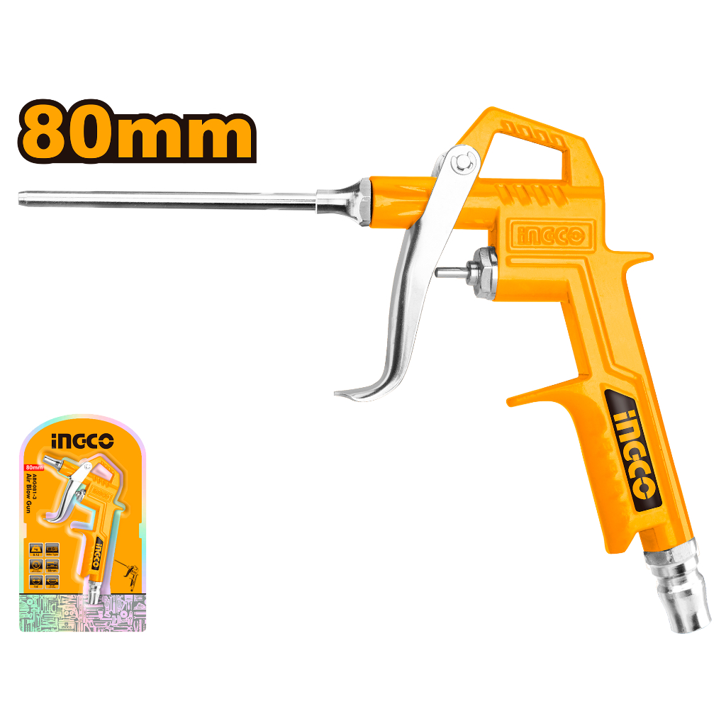 INGCO ปืนฉีดลมหัวยาว  80mm รุ่น ABG081-3