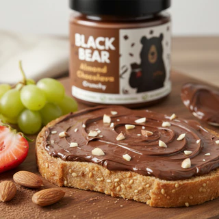 อัลมอนด์ ช็อคโก้ลาวา แบล็กแบร์ ขนาด 200 กรัม Black Bear Almond Choco Lava 200g.