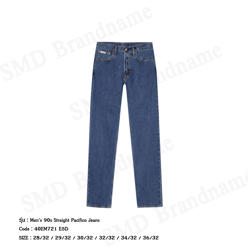 Calvin Klein Jeans กางเกงยีนส์ผู้ชาย รุ่น Men’s 90s Straight Pacifico Jeans Code: 40EM721 E5D