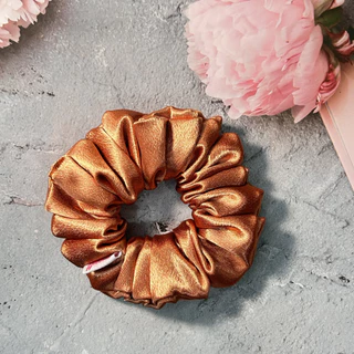 [โค้ดหน้าร้าน]ยางรัดผม ผ้าซาติน Deep Shinnining Satin รุ่นสีเข้มสดสวย นุ่มนวลถนอมเส้นผมไม่ดึงหนังศรีษะ