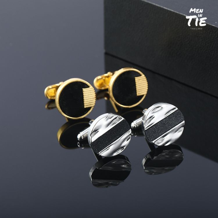Men in Tie Cufflinks คัฟลิงค์สแตนเลสใส่สูท รุ่น Clasic Cufflinks