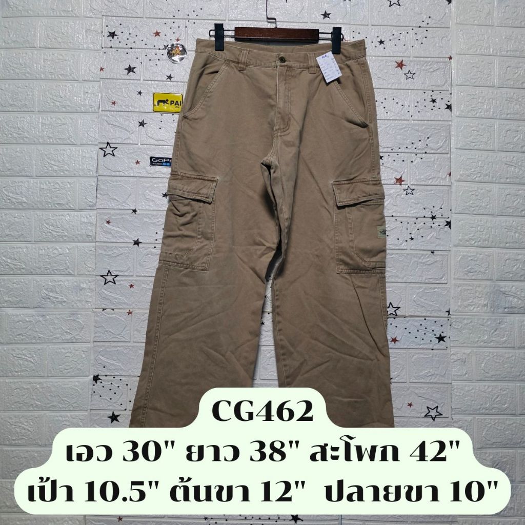 CG462 กางเกงคาร์โก้ Lee DUNGAREES  สีกากี มือสอง เอว 30"