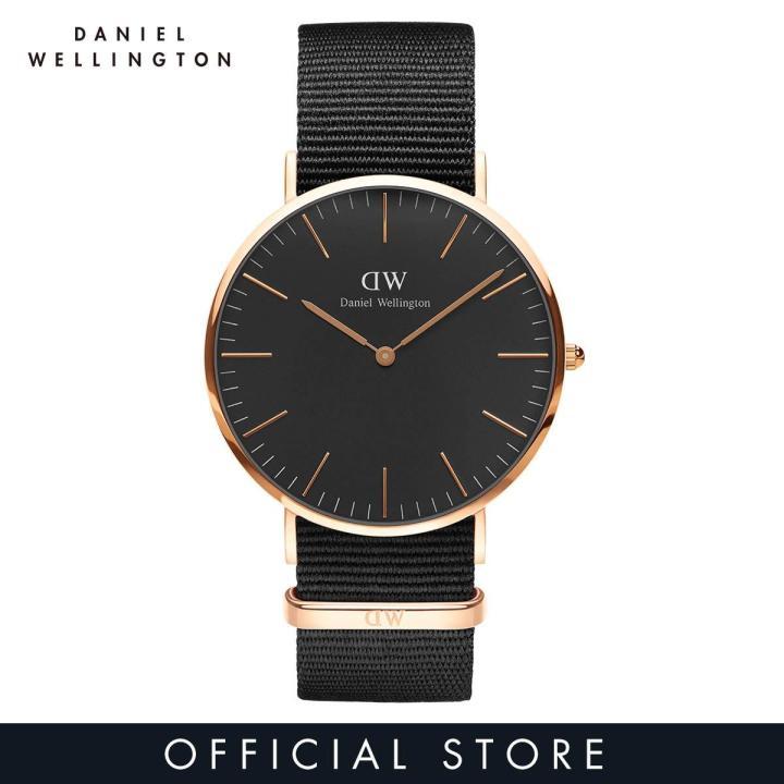 Daniel Wellington นาฬิกาข้อมือ Classic Cornwall RG Black 40มม สีดำ