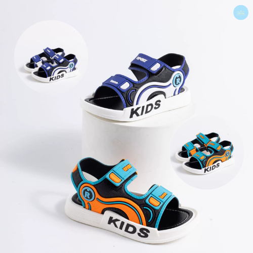 รองเท้าแตะเด็กชายแฟชั่นฤดูร้อนรัดส้น ใส่สบายทุกกิจกรรม สายเท่ต้องมี