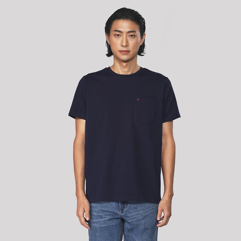 John Henry เสื้อยืดผู้ชาย ทรงเข้ารูป รุ่น JH F425MTSSM11 - สีกรมท่าเข้ม