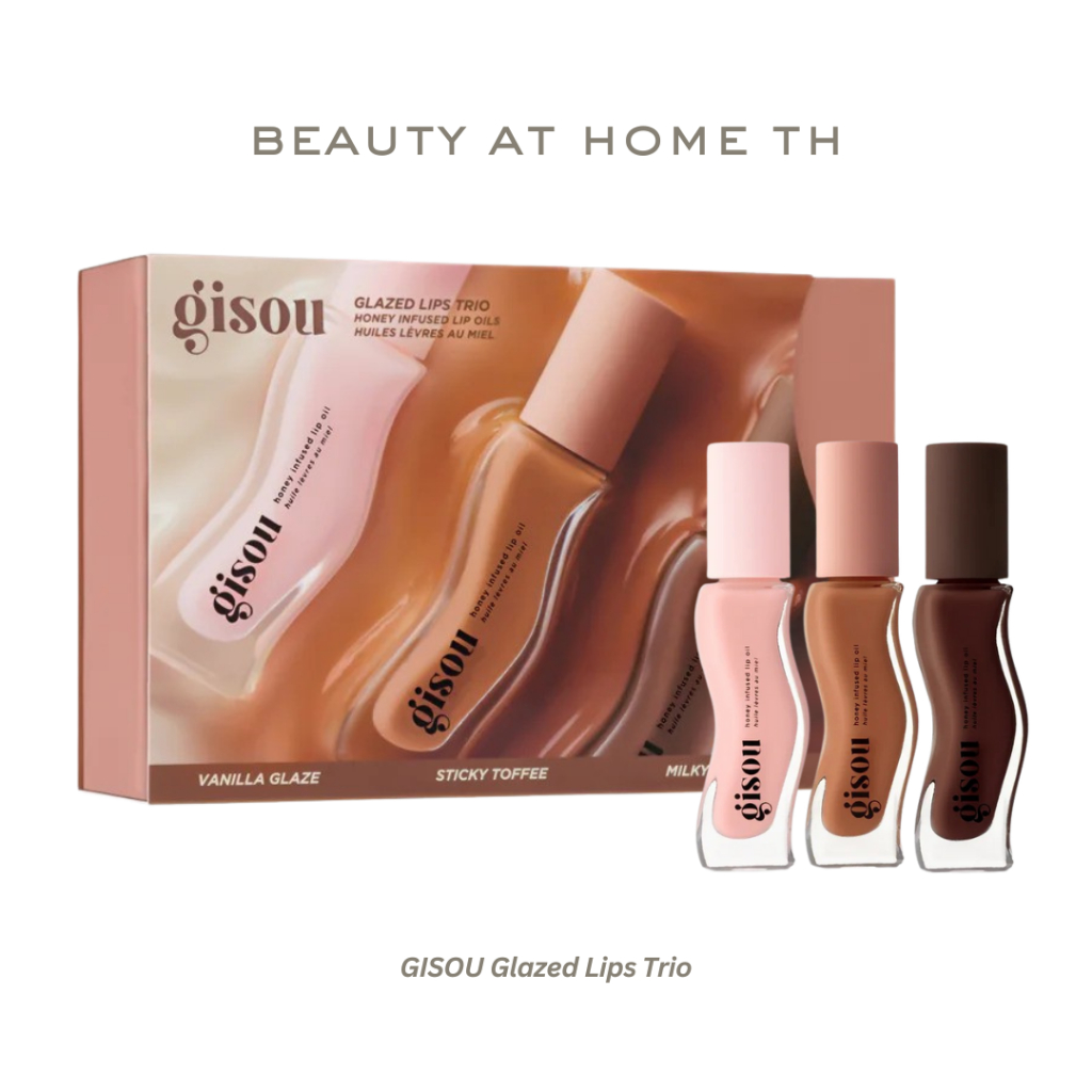 *พร้อมส่ง* GISOU Glazed Lips Trio