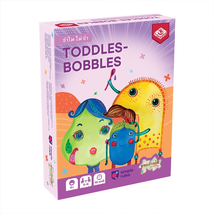[ของแท้] จำไม ไม่จำ กล่องสีฟ้า/กล่องสีม่วง [Toddles Bobbles Blue Box/ Purple Box TH] Board Game บอร์ดเกม THAI/ไทย ราคา ถูกที่สุด ดีลบีเคเค แกลเลอรีภาพที่ 4