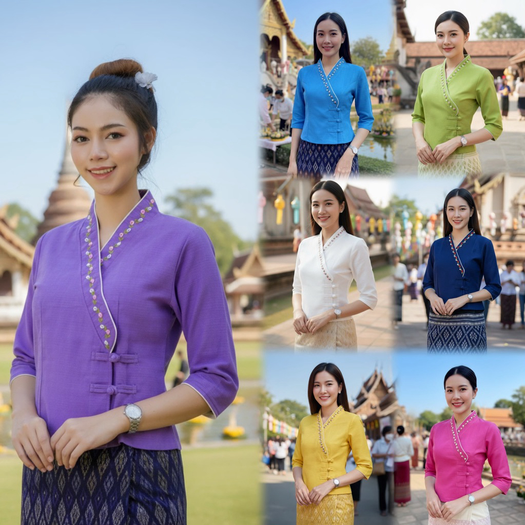 เสื้อพื้นเมืองผู้หญิงเจ้านางกระดุมจีน