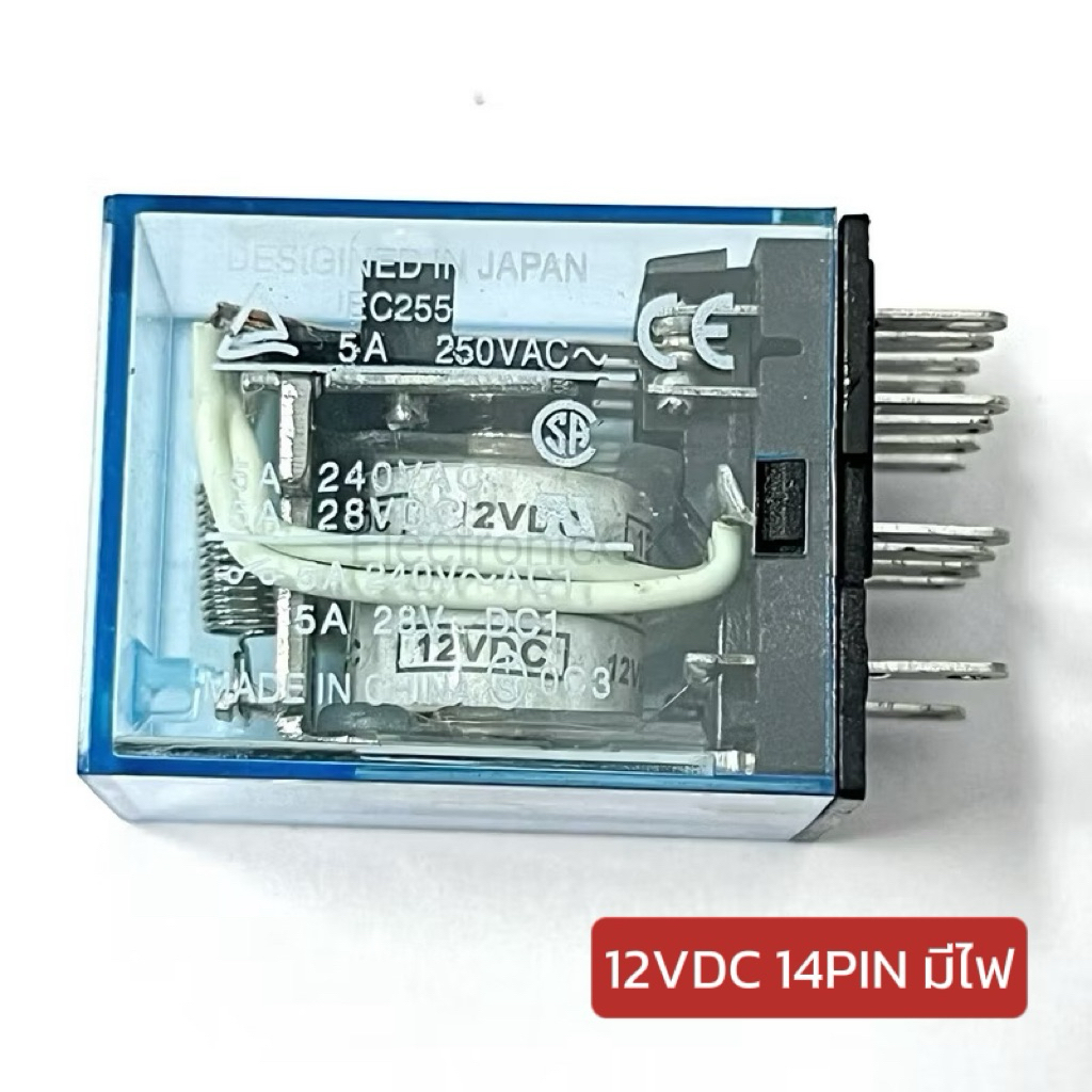 รีเลย์ MY4J MY4N 12VDC 24VDC 220VAC 14PIN พร้อมซ็อกเก็ต รูปที่ 7