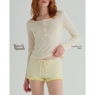 when.we.summer - Waves&Warmth Long Sleeve Top (-เฉพาะเสื้อ-) *พร้อมส่ง*