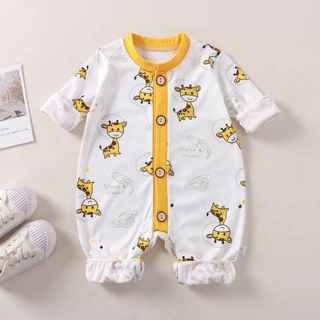 BEAR BABY ชุดเด็กอ่อน ชุดนอนเด็กอ่อน บอดี้สูทเด็ก แบบขายาวแป๊กหน้า เสื้อผ้าเด็กอ่อน ชุดเด็กแรกเกิด เสื้อเด็กแรกเกิด ไซส์