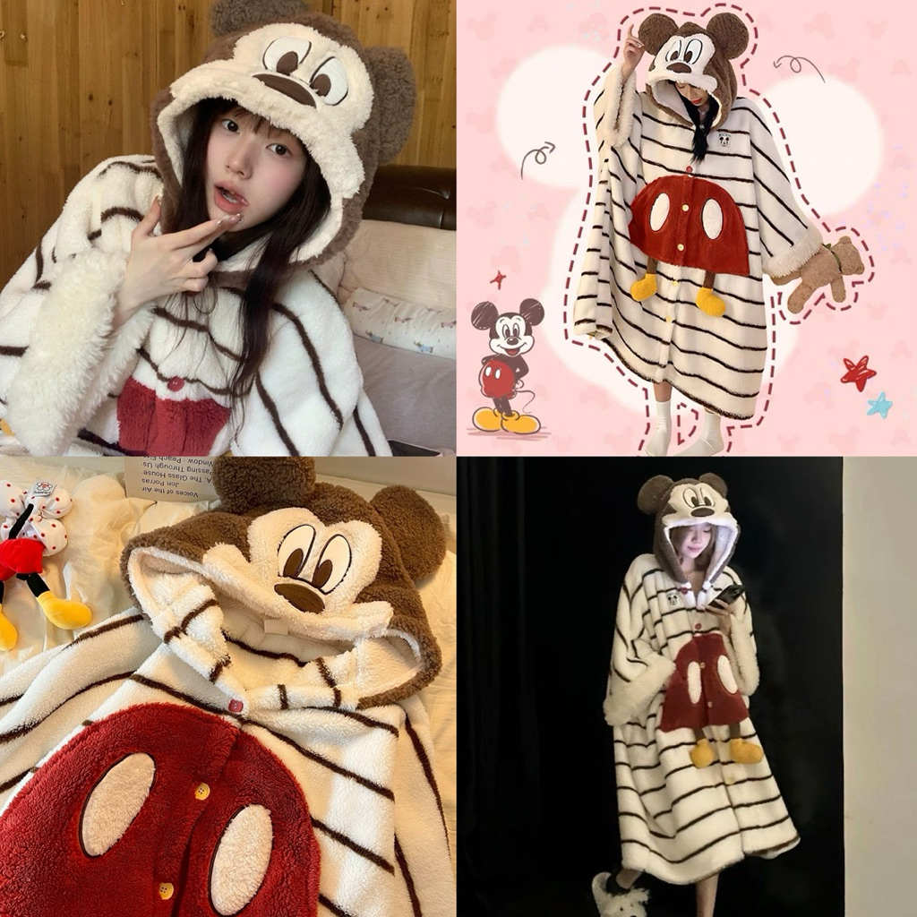 🍎 ชุดน่ารัก Mickey มิกกี้ ชุดคอสเพลย์ ชุดมาสคอต ชุดนอน ชุดแฟนซี ชุดปาร์ตี้ ชุดกันหนาว เสื้อกันหนาว 19042
