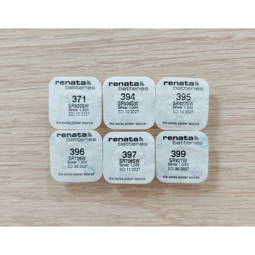 ถ่านนาฬิกา ถ่านหระดุม Renata Murata SR621SW SR721SW SR920SW SR927SW SR936SW ของแท้ 362 364 371 394 395 - รูปที่ 7