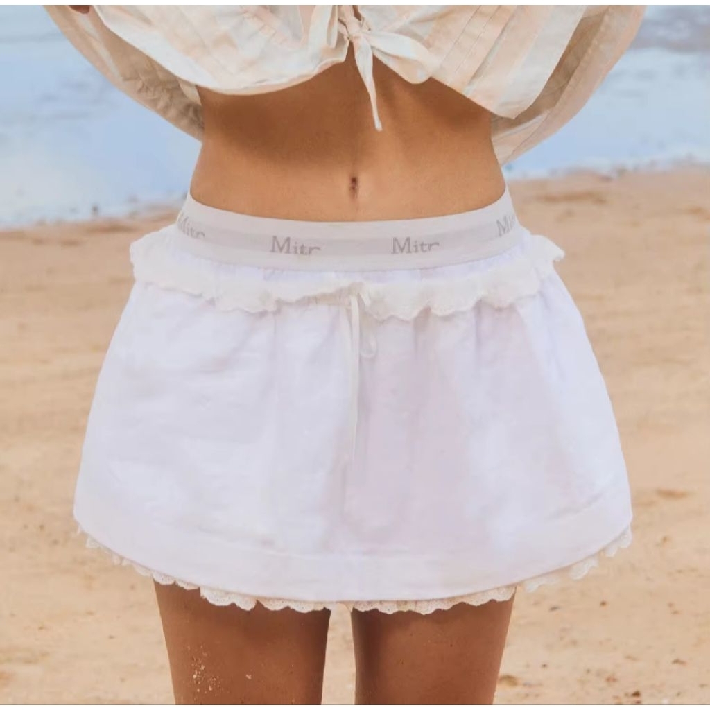 [New] Mirt Missing you skirt S L สี Milk พร้อมส่ง