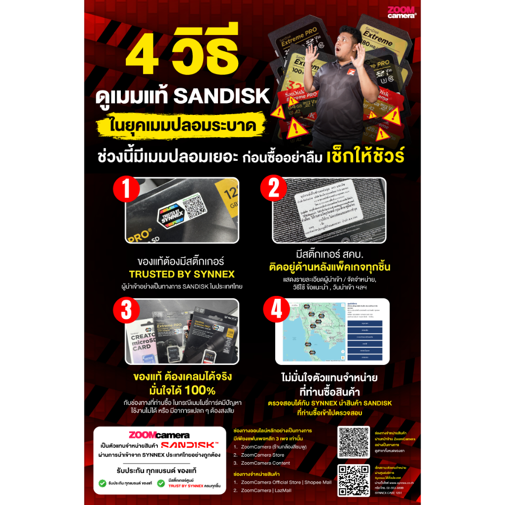Sandisk เมมโมรี่ การ์ด MicroSDXC Extreme Pro 128GB U3 V30 A2 R200/W90 SDSQXCD-128G-GN6MA (ประกันศูนย์) - รูปที่ 4