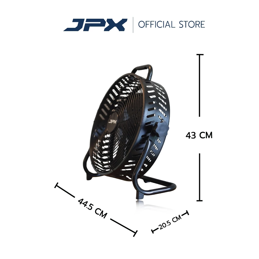 JPX พัดลมแบตเตอรี่ไร้สาย 12 นิ้ว พัดลมแคมป์ปิ้ง พกพา พัดลมตั้งพื้น ตั้งโต๊ะในตัวเดียว แบตใหญ่ใช้ได้ 8 ชั่วโมง thumbnail 5