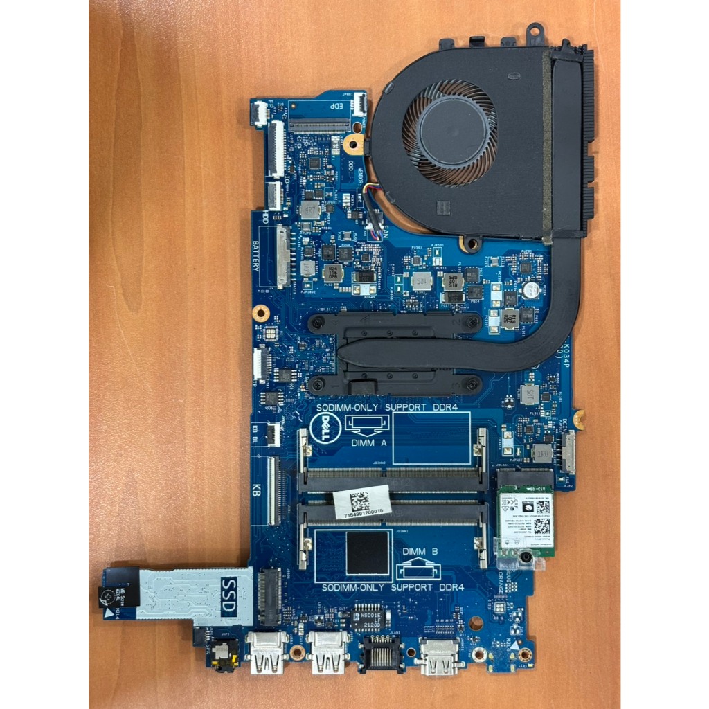 GDI4A LA-K034P 0XGX0C Intel Core i3-1125G4 แกะจากเครื่อง Dell Inspiron 3501-W56621500PBTHW10 Black