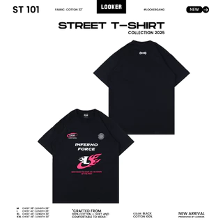 LOOKER - เสื้อยืดสกรีน (สีดำ)V.1 M/L/XL/XXL