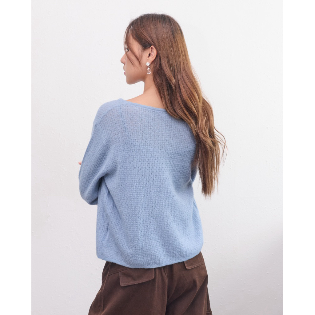 SOMETHING ABOUT US – VNECK CARDIGAN ราคา ถูกที่สุด ดีลบีเคเค แกลเลอรีภาพที่ 8