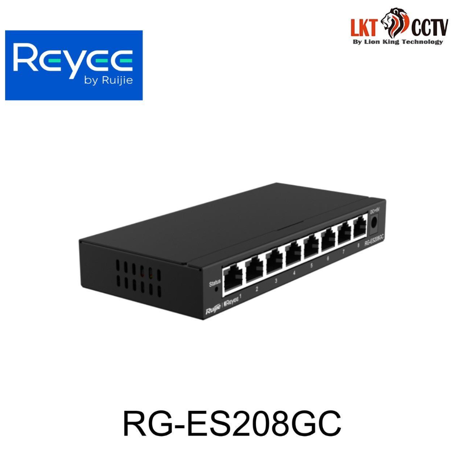 Ruijie Reyee RG-ES208GC, สวิทช์จัดการผ่านคลาวด์อัจฉริยะกิกะบิต 8 พอร์ต ไม่มี PoE