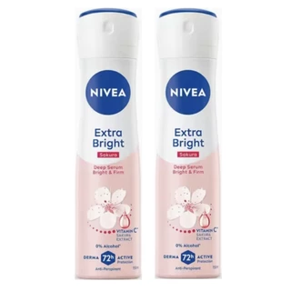 Nivea spray (แพ็คคู่ 2 ขวด) นีเวียสเปรย์ ระงับกลิ่นกาย 150มล. X 2ขวด แท้ 100%