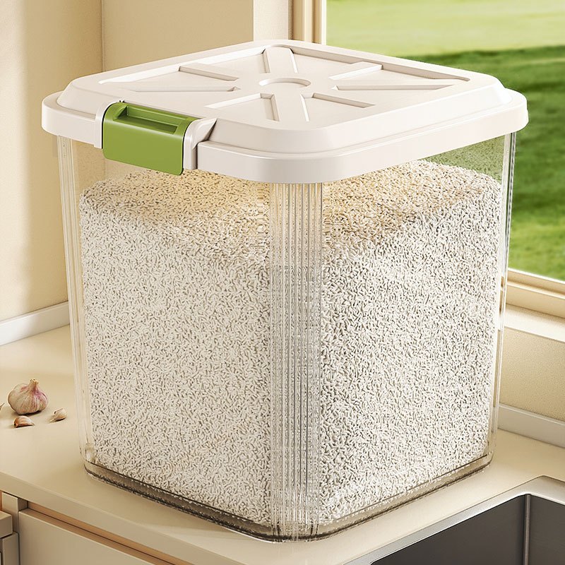 ถังข้าวสาร กล่องเก็บอาหารแห้ง ฝาปิดกันความชื้น กันแมลง Simple Thailand  rice container