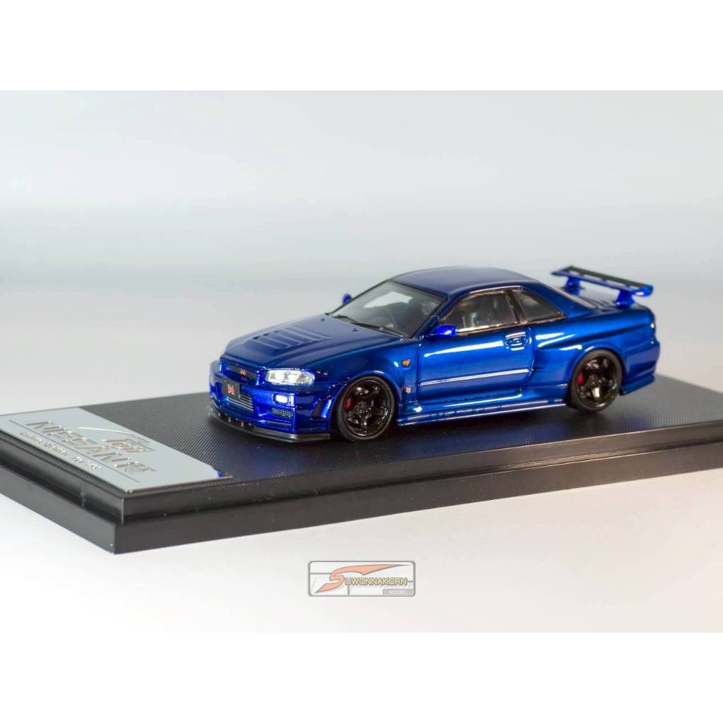 FUJI 1/64 Nissan Skyline GT-R R34 Z-Tune Bayside Blue