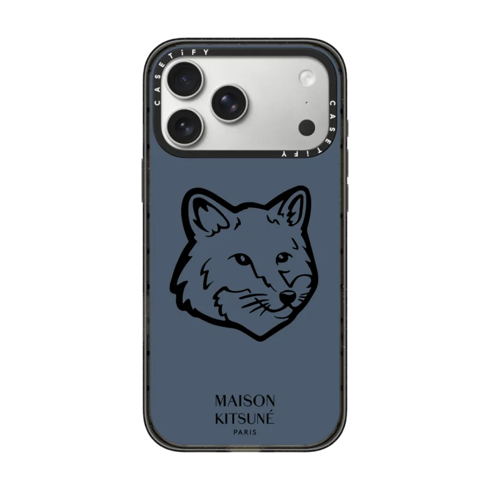 [🦊พร้อมส่ง🦊] CASETiFY | Maison Kitsune - Classic Fox Logo Case - Seine Blue