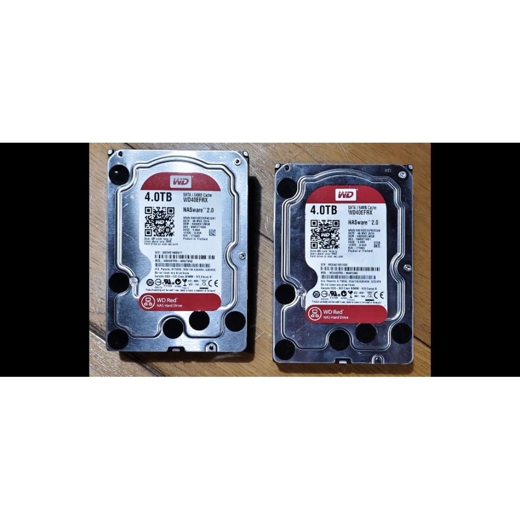 (สินค้า มือ2) HDD WD Red 4.0 TB (5400RPM, 64MB, SATA-3, WD40EFRX)