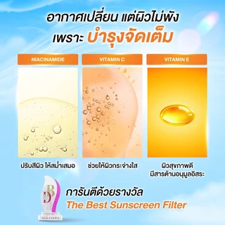 1 กล่อง [6 ซอง/กล่อง] Glass Skin Niacinamide Glow Sunscreen - กันแดดซอง 3in1