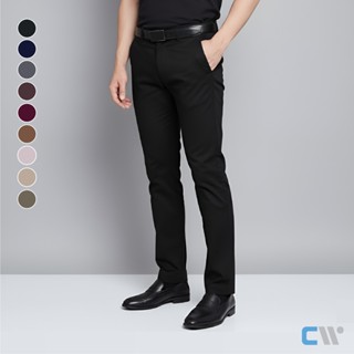 CW Chino Pants | กางเกงชิโน่ผ้ายืด ขากระบอกเล็ก 9 สี – เนื้อ…