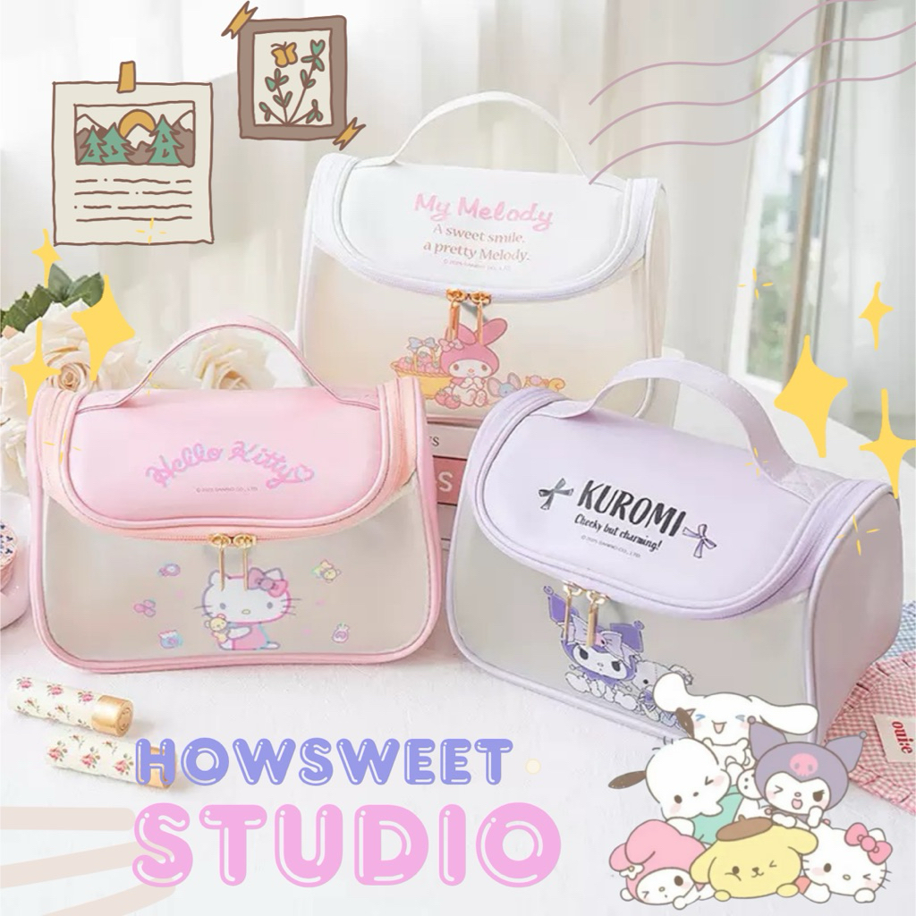 พร้อมส่งจากไทยทุกวัน🚗 กระเป๋าเครื่องสำอางค์ลายน่ารัก ใบใหญ่จุของได้เยอะมาก✨