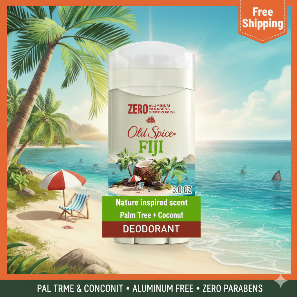 [แท้นำเข้าจากUSA] Old Spice Fiji โรลออน ระงับกลิ่นกาย ระงับเหงื่อ 🌴 กลิ่นหอมมะพร้าว วานิลลา | แห้งเร็ว ไม่ทิ้งคราบเหลือง
