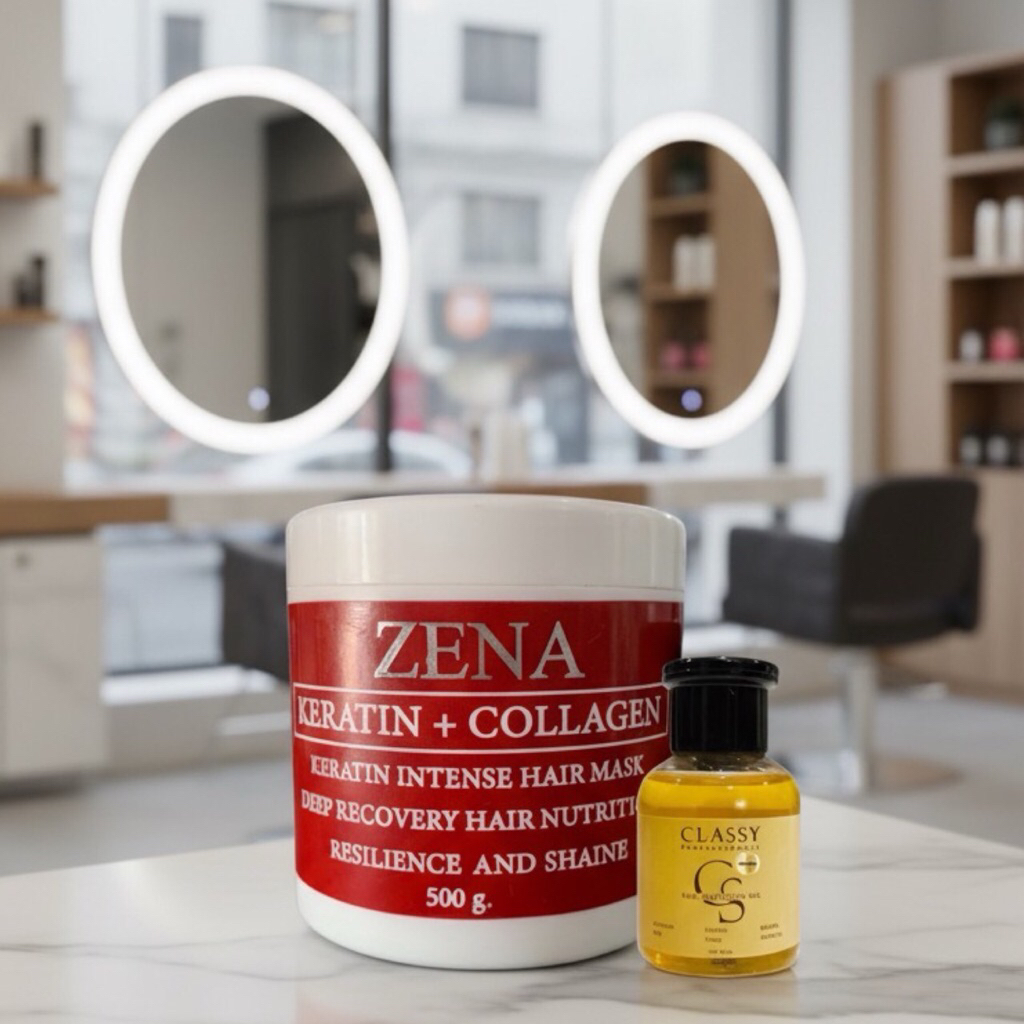 Zena สปาคอลาเจน สำหรับผมแห้งเสีย อ่อนแอ เส้นผมที่ผ่านการทำเคมีเป็นประจำ ขนาด 500 กรัม